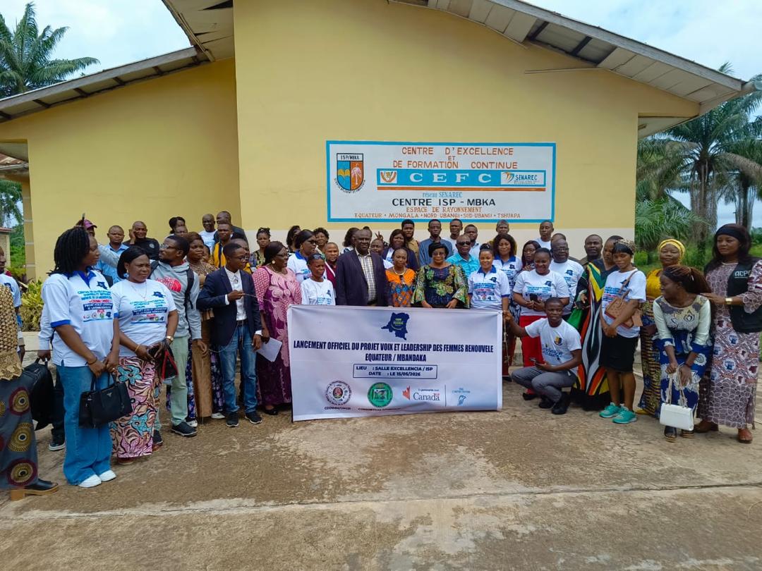 Équateur: lancement à Mbandaka du projet «Voix et leadership des femmes renouvelé»